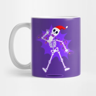 Santa Skeleton Vector Art Mug